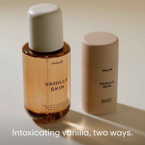 PHLUR Vanilla Skin Natural Deodorant & Vanilla Skin Body Mist with Pink Pepper, Cashmere Wood & Sandalwood