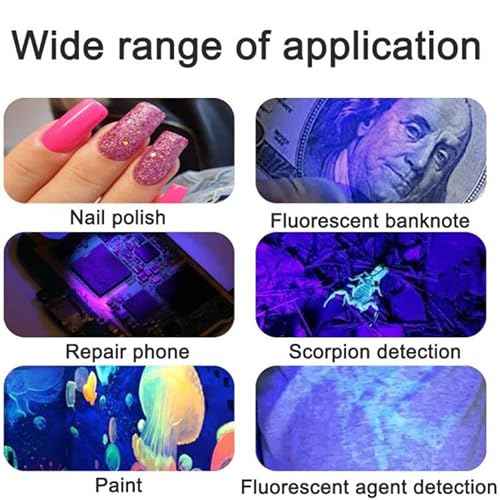 UV LED Nail Dryer for Nail Polish,Gooseneck Flash Cure Light for NailsSmall 3W LED UV Glue Ultraviolet Purple Light for Home DIY& Salon Manicure Decor Black