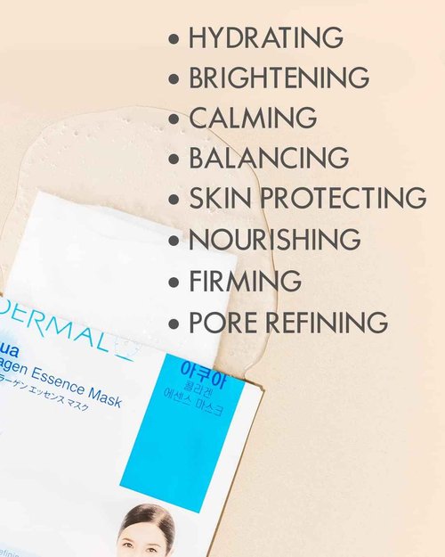 DERMAL 78 Combo Pack Collagen Essence Korean Face Mask - Hydrating & Soothing Facial Mask with Panthenol - Hypoallergenic Self Care Sheet Mask for All Skin Types - Natural Home Spa Treatment Masks