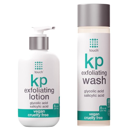 TOUCH Keratosis Pilaris Exfoliating Body Wash Cleanser Plus Moisturizing Body Lotion