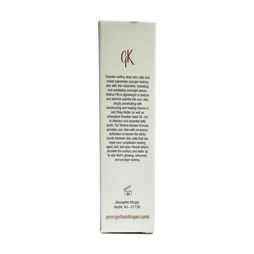Georgette Klinger Retinol PM - Anti-Aging Exfoliating Serum: Deeply Penetrating, Hydrating, and Non-Drying Vitamin-Rich Formula with Vitamin E, Targets Fine Lines and Wrinkles - 1 oz
