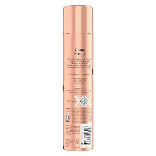 Nexxus Maximum Hold Finishing Hair Spray, for Control, Hold Hairspray for Women Hair Styling, Pink, 10 oz