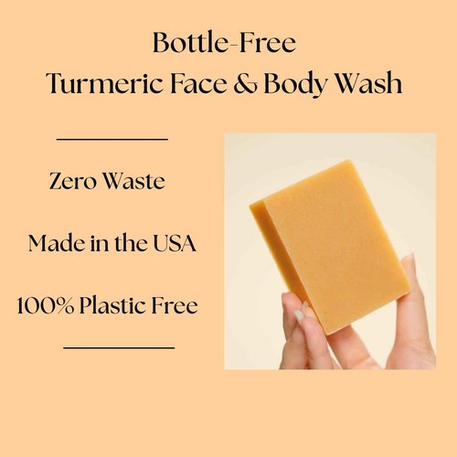 Aspen Kay Naturals Turmeric Soap for Face & Body - With Organic Shea Butter, Chamomile & Calendula - Gentle Turmeric Face Wash, All Skin Types, Made in USA (6 pack)