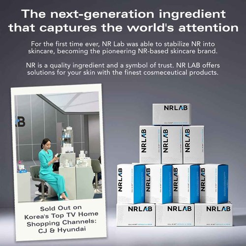 NR LAB - Anti-Aging Korean Serum with NR for Glass Skin– Hydrating, Anti-Aging, Firming & Brightening– Clinically Tested - K-Beauty Innovation - Korean Moisturizer – Ampoule-to-Cream Formula [1.52oz]