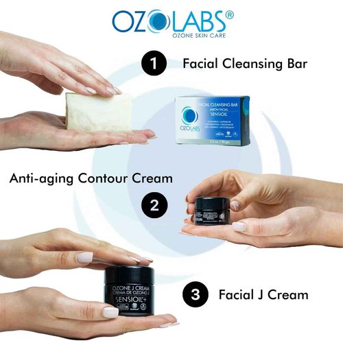OZOLABS | Phyto Dermigel Day and Night Face Cream | With the benefits of Ozonated Olive Oil with Calendula and Hypericum Extracts| ISO 9001 | 30 ml