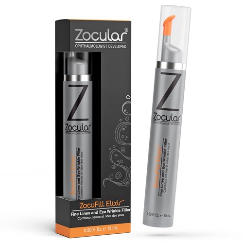 Zocufill Elixir Eye Gel and Face Serum - Eye Bags Treatment for Women and Men - Reduce the Appearance of Dark Circles, Puffy Eyes, Fine Lines and Wrinkles