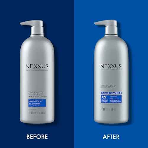 Nexxus Therappe Moisturizing Shampoo Ultimate Moisture for Dry Hair Silicone-Free, Moisturizing ProteinFusion with Elastin Protein and Green Caviar 33.8 oz