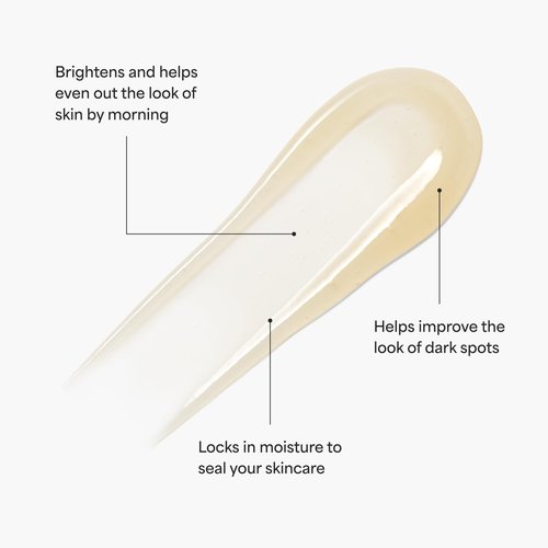 TULA Skin Care Bedtime - Bright Vita-Charge™ Overnight Brightening Treatment, Vitamin C & Niacinamide help Even Skin Tone & Texture, 1.7fl oz