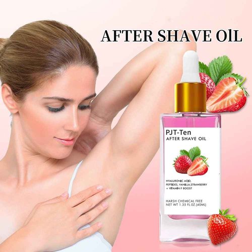 After Shave Oil for Women Men, After Serve Oil for Smooth Skin, Prevent Ingrown Hairs & Dryness, Reduce Ingrown Hairs & Dryness (Strawberry Vanilla + Passion Fruit, One Size)
