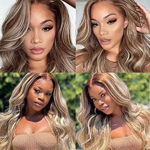 P4613 Human Hair Bundles Blonde Body Wave 3 Bundles 26 26 26 inch Blonde Highlight Bundle Brazilian Virgin Hair Extensions 300g