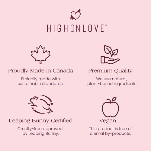 HIGHONLOVE Moisturizing Body Butter - Formulated with Coconut Oil, Hemp Seed Oil & Shea Butter - Natural Body Lotion for Dry, Sensitive Skin by High On Love (Lychee & Rose)