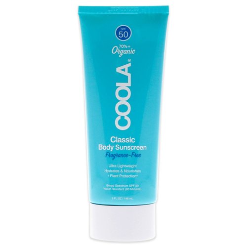 COOLA Organic Sunscreen SPF 50 Sunblock Body Lotion, Dermatologist Tested Skin Care for Daily Protection, Vegan and Gluten Free, Fragrance Free, 5 Fl Oz (Pack of 2)