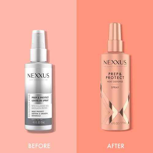 Nexxus Heat Defense Spray Prep & Protect for 450 degree heat protection, with StyleProtect Technology 6 oz