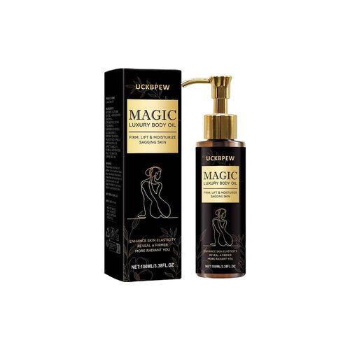 Magic Body Firming Oi l,Hydrating and Firming Skin Oil for Arms,Body Oil Alternative with Vitamin E,Rosehip and Almond for Buttocks,Abdomen,Underarms and Thighs A