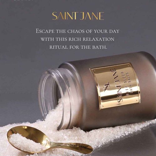 SAINT JANE - Deep Sleep Bath Salts with Magnesium + Peptides | Luxury, Floral-Infused, Clean Skincare (12 oz | 355 ml)