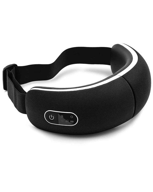 Eleeels Eye Massager with Heat and and Vibration, Christmas Gifts for Women Men Dad Teacher, Sleep Eye Mask, Scalp for Relieving Eye Muscle Tension and Stress (Black)