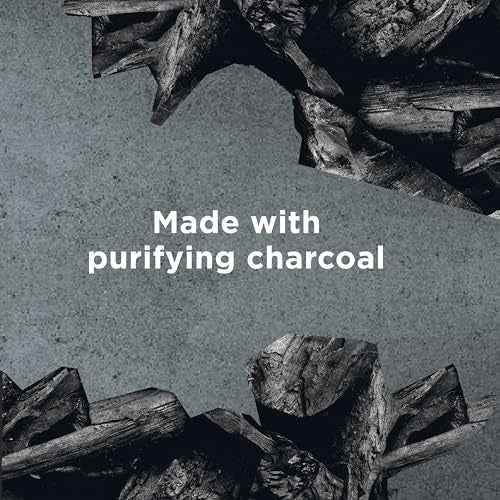 DOVE MEN + CARE Charcoal Pump Purifying Shampoo Charcoal + Clay for Stronger, More Resilient Hair, with Plant-Based Cleansers, 31 oz