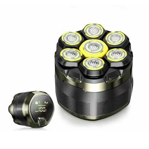 NIWUIO Head Shaver for Bald Men: Electric Bald Razor-7D Wet/Dry Shaving-Professional Grooming Kit for Balder-Rechargeable Head Shavers for Scalp/Face/Beard -Close Shave