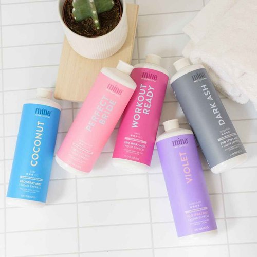 MineTan Spray Tan Solution | Perfect Bride | Best Wedding Bridal Sunless Tanning Solution | Natural, Long Lasting Medium Bronzed Glow | Intensely Moisturizing Salon Professional Formula | 33.8 Fl Oz