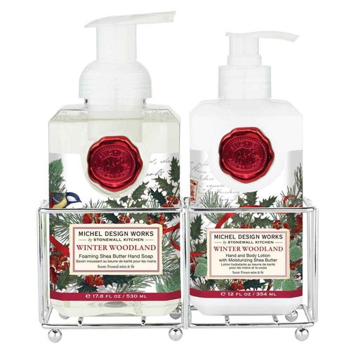 Michel Design Works Hand Care Caddy, Winter Woodland