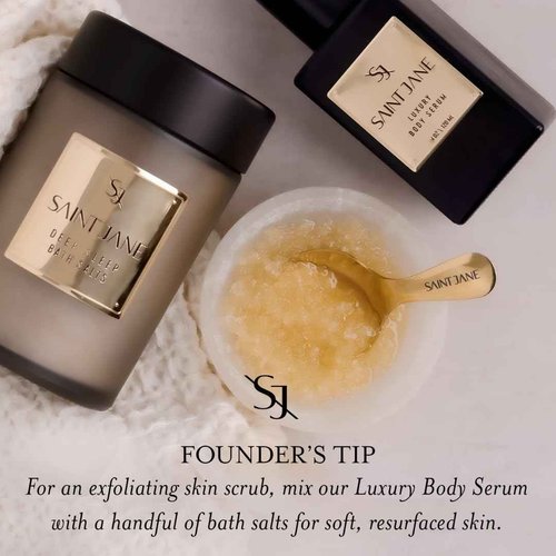 SAINT JANE - Deep Sleep Bath Salts with Magnesium + Peptides | Luxury, Floral-Infused, Clean Skincare (12 oz | 355 ml)