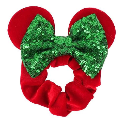 YADIRF 10pcs Elastic Hairbands Scrunchies Girls Hair Accessories Mouse Deluxe Ears Ponytail Headwear For Women Girls Kids Birthday Party Gift (D)