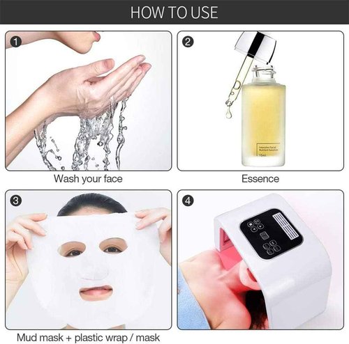 7 Color Facial Lamp, LED 7 Color Face Mask Machine, Skin Care Facial Light, Salon & SPA Beauty Equipment