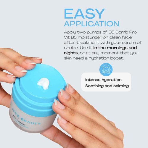 JESS BEAUTY | B5 Bomb Pro Vit B5 Face Moisturizer | Panthenol Cream Skin Care | Vegan Face Cream Skincare Hydration 50 ml