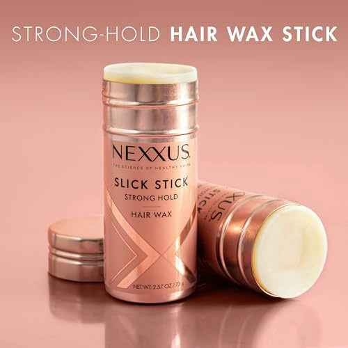 Nexxus Strong Hold Hair Wax Slick Stick for Slicked-Back Look with StyleProtect Technology 2.33 oz