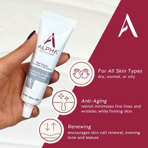 Alpha Enhanced Renewal 2oz and Enhanced Wrinkle Repair 1.05oz and Essential Facial Moisturizer with Acid 2oz