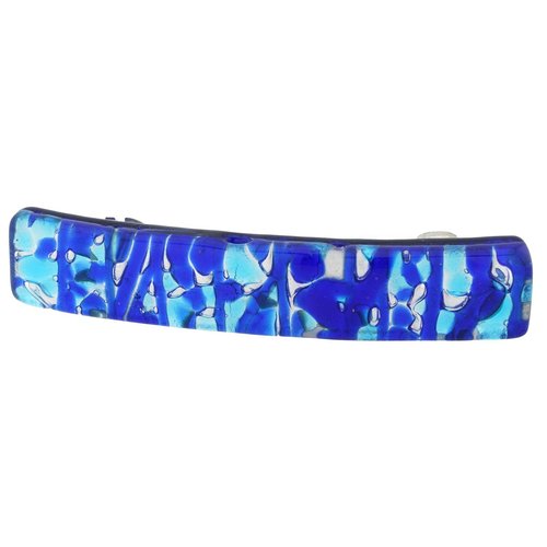 Glass Of Venice Murano Glass Venetian Reflections Hair Clip - Aqua Blue