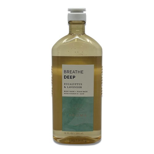 Bath & Body Works - Aromatherapy - Breathe Deep Eucalyptus Lavender - 3 Pack Bundle, Ultimate Hydration Body Cream, Essential Oil Mist & Body Wash and Foam Bath