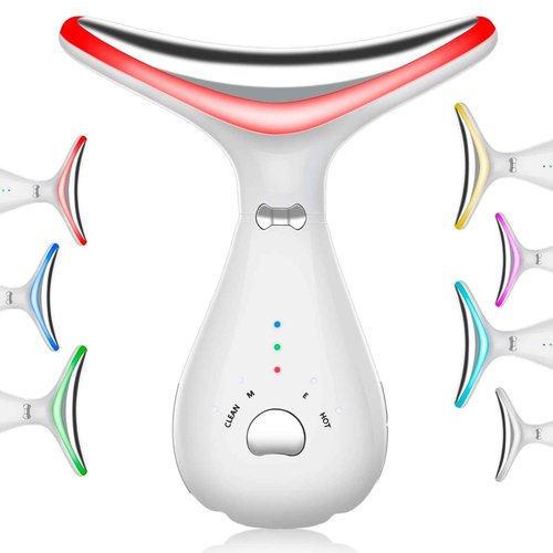 Martvex Facial Massager for Face and Neck - Face S culpting Tool with 7 Color, Christmas Gift for Men and Women, Mothers Day, Fathers Day, Valentine's Day