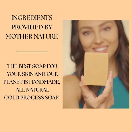Aspen Kay Naturals Turmeric Soap for Face & Body - With Organic Shea Butter, Chamomile & Calendula - Gentle Turmeric Face Wash, All Skin Types, Made in USA (6 pack)