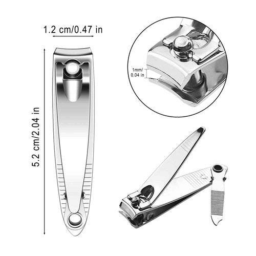 100 Pack Stainless Steel Nail Clippers Bulk, Bulk Nail Clippers with File for Homeless Individually Wrapped, for Homeless,Shelter, Air Bnb, Hotel (100 PCS)