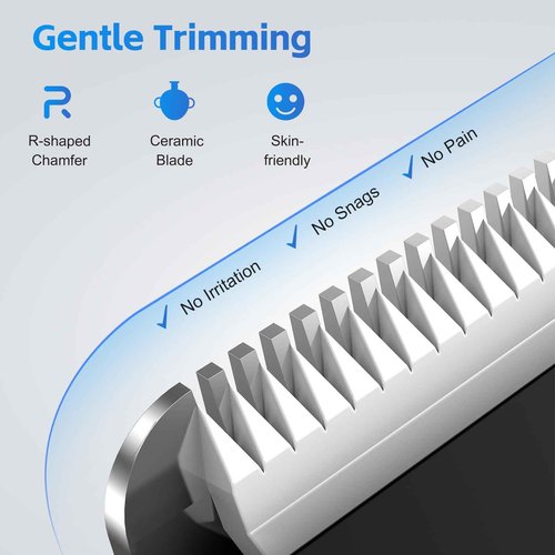 REYOLL Body Hair Trimmer for Men: Manscape Electric Razor, Versatile Hair Trimmer for Groin, Beard, Nose/Ear Hair, Waterproof & USB-C Rechargeable,Travel Lock,Christmas Gifts for Men