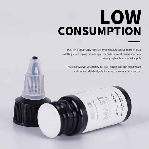Mast Tattoo Pro Cartridges Needles Mixed Sizes 50Pcs Tattoo Ink Bottle 8oz Triple Black