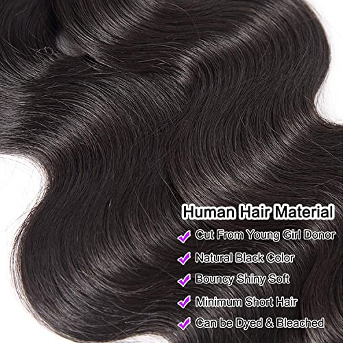 12A Brazilian Body Wave Human Hair Bundles 18 18 18Inch 100% Unprocessed Brazilian Virgin Human Hair Weave 3Bundles Body Wave Hair Extensions