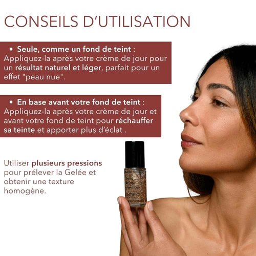 T. LeClerc Tinted Moisturizer Complexion Gel Face, Body Foundation Tint Veil Gel Lightweight, Fresh Texture Soothes Skin Encapsulated Sun 1 oz