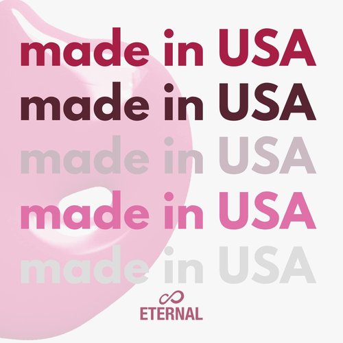 Eternal Red Nail Polish Set for Women (ROSE ALL DAY) - Pink Nail Polish Set for Girls - Long Lasting & Quick White Nail Polish for Home DIY Manicure & Pedicure - Made in USA, 13.5mL (Set of 5)