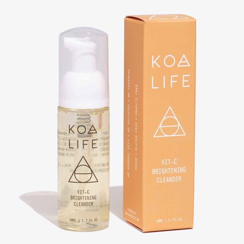 Koa Life Vit-C Brightening Oil 15ML Bundled With Vit-C Brightening Cleanser 50ML | Vit-C Brightening Set | All Natural, Hydrating Face Oil, Anti-Aging, Treats Hyperpigmentation, Brightens Skin Tone