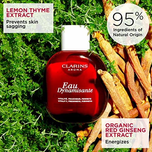 Clarins Eau Dynamisante Treatment Fragrance Spray | Hydrates, Revitalizes and Perfumes Skin | Essential Oils | All Skin Types | 3.3 Fluid Ounces