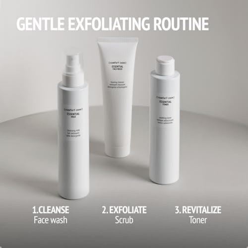 [ Comfort Zone ] Essential Illuminating Refining Scrub, Color and Dye Free, Fresh and Vibrant with Citrus & Herb Exfoliation, 2.02 Fl Oz