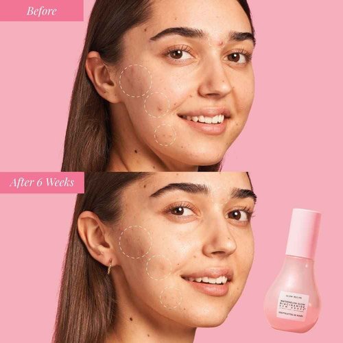 Glow Recipe Watermelon Glow Niacinamide Dew Drops - Hydrating & Illuminating Makeup Primer for Dewy, Glass Skin - Hyaluronic Acid Serum for Face Brightening, Plumping, & Highlighting (40 ml + 15 ml)