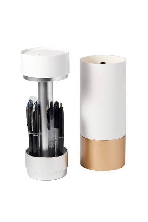 Brushean Makeup Brushes UV Sanitizer (Standard, White/Rose Gold)