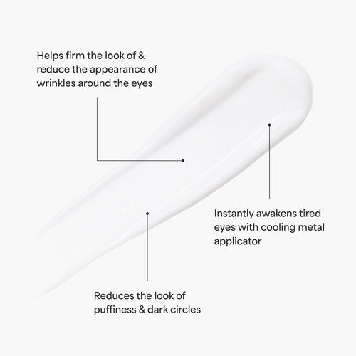 TULA Skin Care Instant De-Puff Eye Renewal Serum - Dark Circles Under Eye Treatment, Reduce Puffiness and Signs of Wrinkles, 0.5 fl oz.