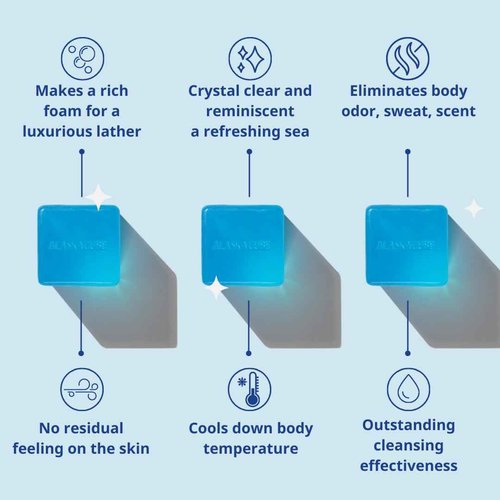 Alaskacube Luxury Shower Bar (Pack of 4) Perfumed Body Soap with Long-Lasting Fragrance Softens & Hydrates Skin Long Lasting Scent Rich Foam Bundle Value Set Body Wash Shampoo Deodorant