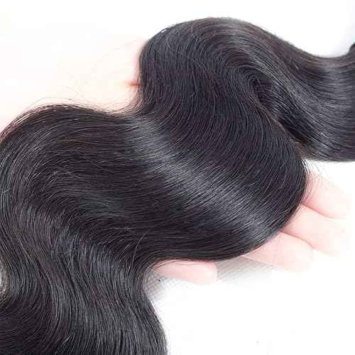 Body Wave Human Hair Bundles with Closure 10A Brazilian Human Hair 3 Bundles with 4x4 HD Lace Closure Free Part 100% Unprocessed Virgin Hair Natural Color£¨18 20 22+16 Inch£¬Body Wave£©