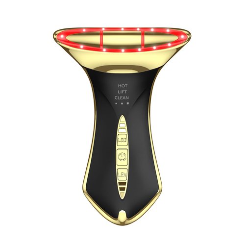 MEBAO True Beauty Glow Facial Massager for Neck Care, Red Light for Face,Water Resistant Luminesce 5-in-1 Led Facial Sculptor