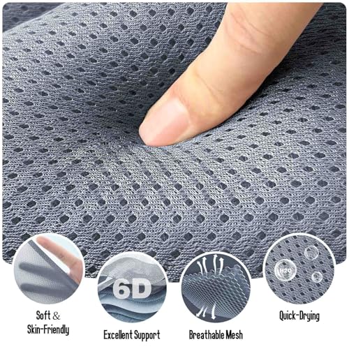 Luxury Full Body Bathtub Pillow 6D Air Mesh,Extra Long Bath Pillow for Tub Non Slip,Soft Relax Tub Pillow for Bath Head Neck Back Waist Support,Large Thick Spa Bathtub Cushion